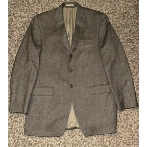 Lauren Ralph Lauren Herringbone Tweed Sport Coat 42L Brown Wool Blazer Canada